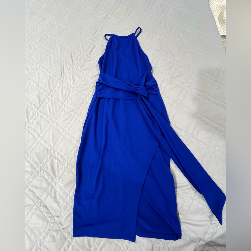 Royal Blue Crisscross Dress